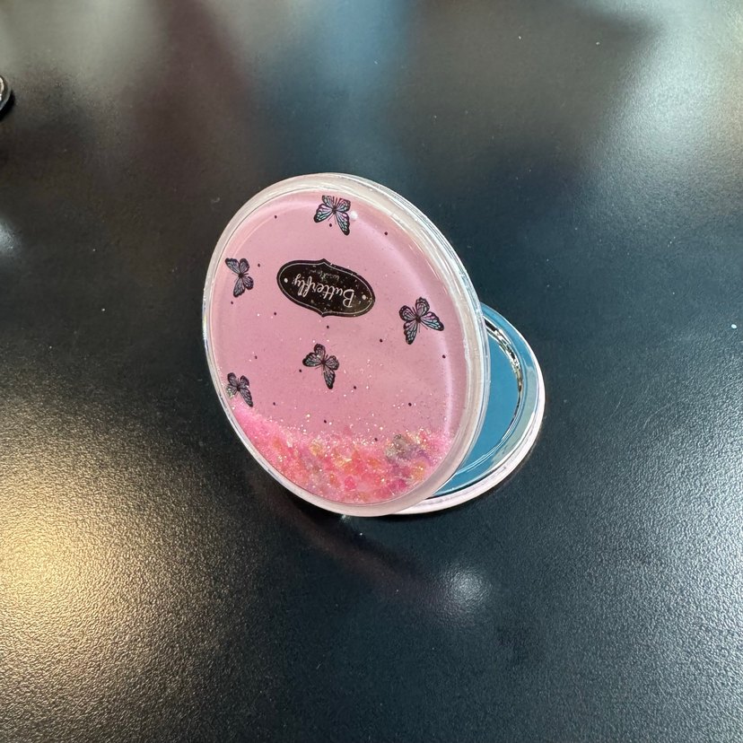 Pembe Parlak Pastel makyaj aynası - Görsel 2