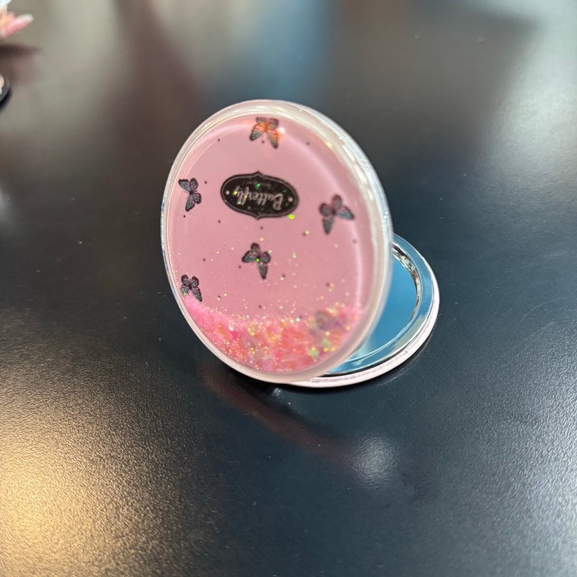 Pembe Parlak Pastel makyaj aynası - Görsel 3