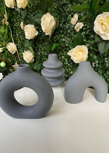 Ikea 3 lü minimal vazo boyasız boyalı vernikli sipariş verebilirsiniz