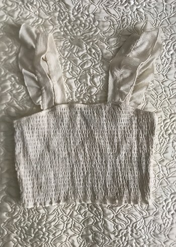 Nakışlı Beyaz Bohem Kadın Bralet