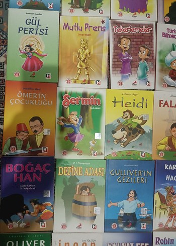Çocuk Kitapları Seti - Popüler hikayeler ve Türk tarihi - Görsel 5