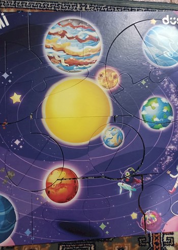 Çocuklar için Güneş Sistemi Puzzle'ı - Görsel 2