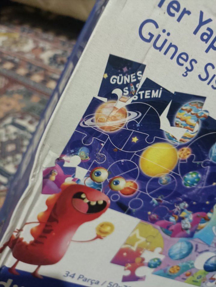 Çocuklar için Güneş Sistemi Puzzle'ı - Görsel 4