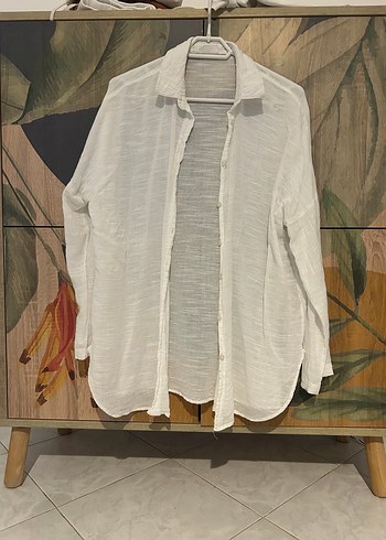Primark Minimal Beyaz Uzun Kollu Gomlek