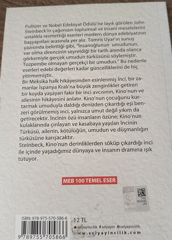 Beden John Steinbeck - İnci