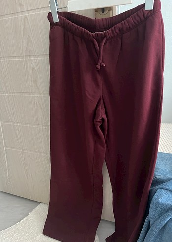 H&M Bordo Rahat Kesim Kadın Eşofman Altı