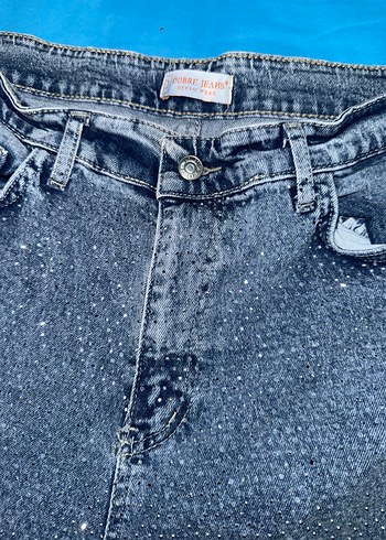 38 Beden Gri Salaş Midi Denim Kadın Kot Pantolon