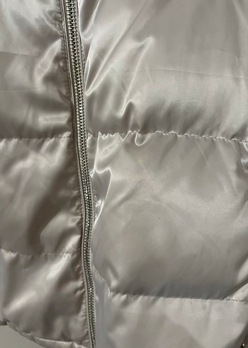 s Beden Massimo Dutti Bej Kapüşonlu Kadın Şişme Mont