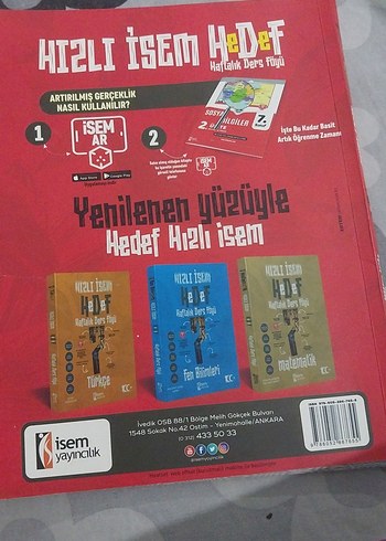 İsem Sosyal Bilgiler Haftalık Ders Föyü
