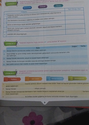 Beden İsem Sosyal Bilgiler Haftalık Ders Föyü