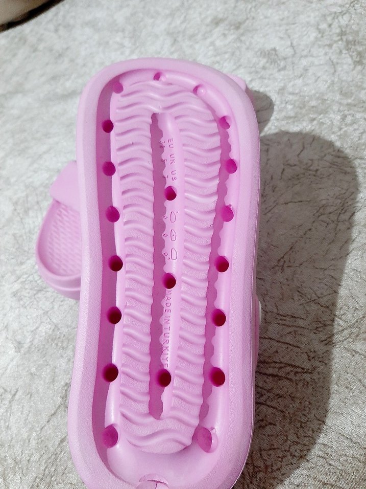 Pembe Platform Topuklu Kadın Terlik - Görsel 5