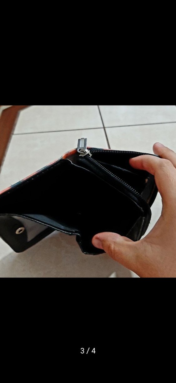 Çok Renkli Baskılı Deri Kadın Cüzdanı - Görsel 3