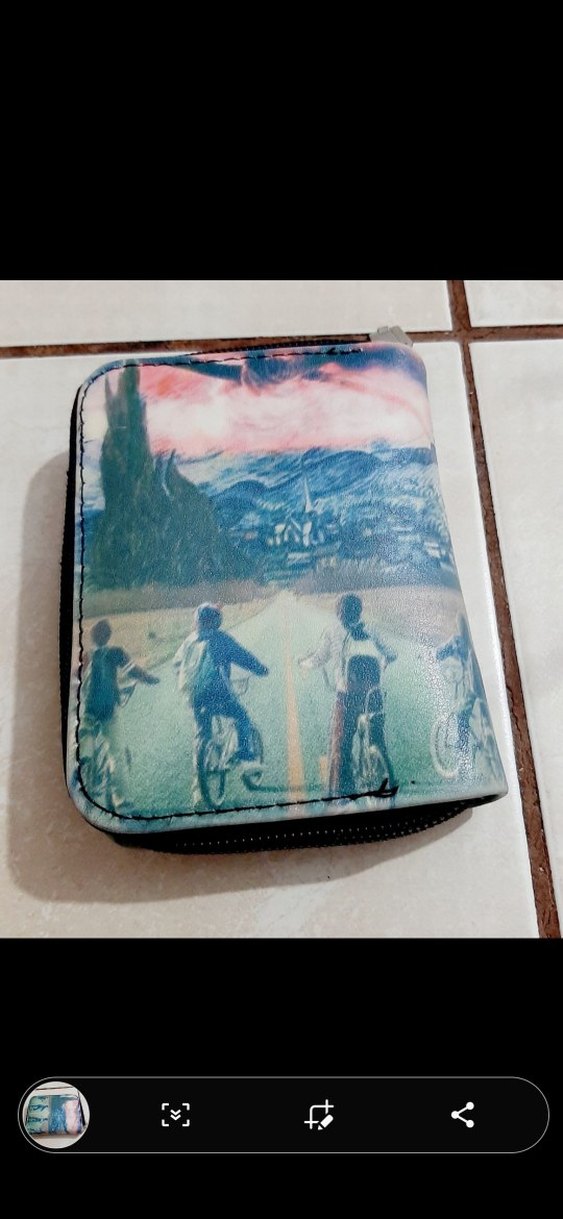 Çok Renkli Baskılı Deri Kadın Cüzdanı - Görsel 2