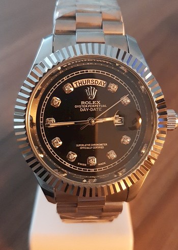 Rolex Oyster Perpetual Day-Date Siyah Klasik Saat