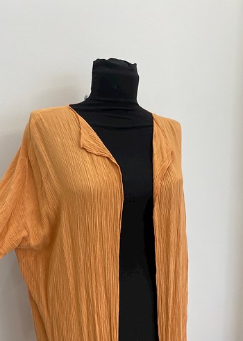 Bohem Uzun Bej Kadın Kimono - Görsel 4