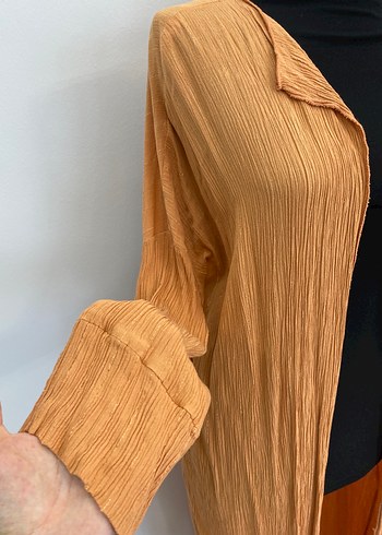 Bohem Uzun Bej Kadın Kimono - Görsel 2