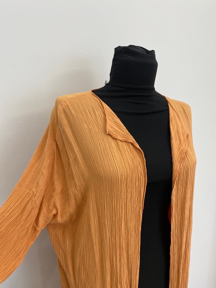 Bohem Uzun Bej Kadın Kimono - Görsel 3