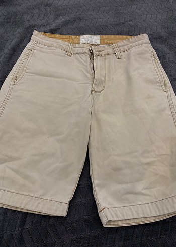 Bej  Düğmeli Erkek Şort - Görsel 5