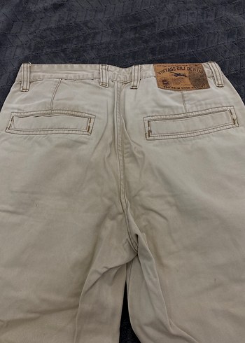 Bej  Düğmeli Erkek Şort - Görsel 6