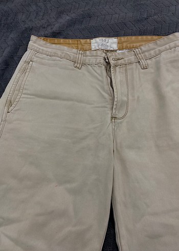 Bej  Düğmeli Erkek Şort - Görsel 4