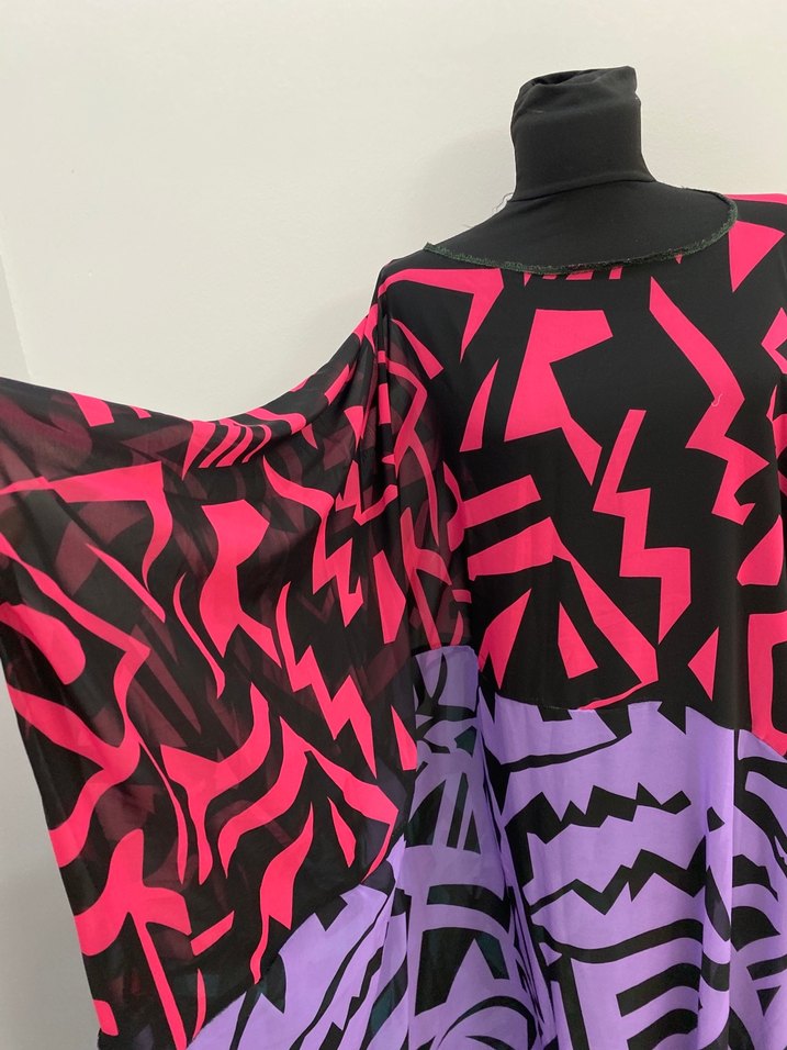 Renkli Oversize Elbise Pareo - Görsel 3