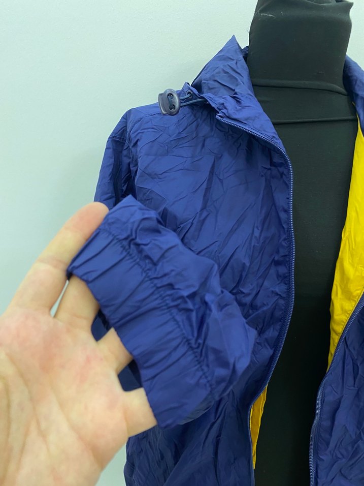 Kadın Mavi Midi Boy Fermuarlı Yağmurluk - Görsel 3