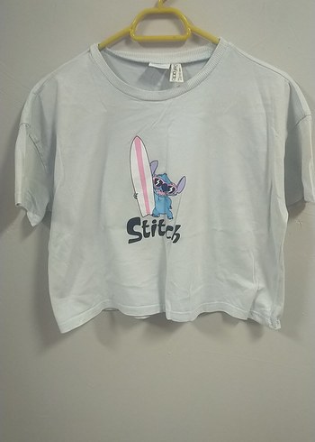 Kız Çocuk Gri Baskılı Kısa Kollu Tişört11/12 - Görsel 2