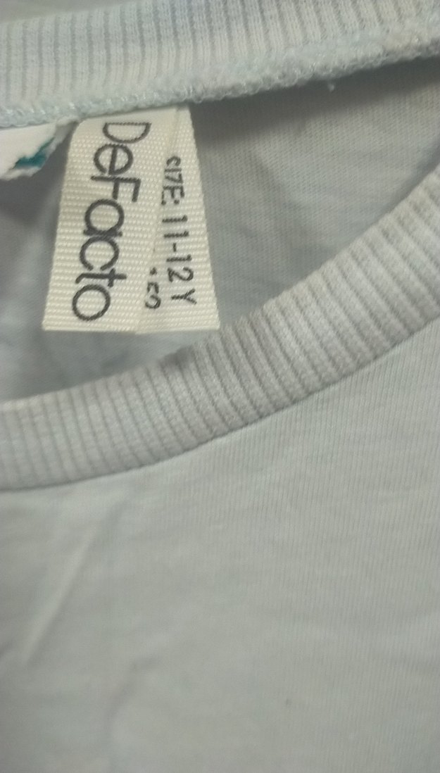 Kız Çocuk Gri Baskılı Kısa Kollu Tişört11/12 - Görsel 3