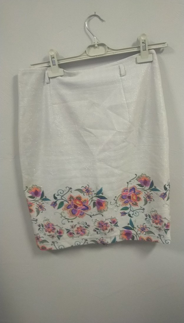 Nakışlı Bohem Mini Hamile Eteği 40 bd - Görsel 4