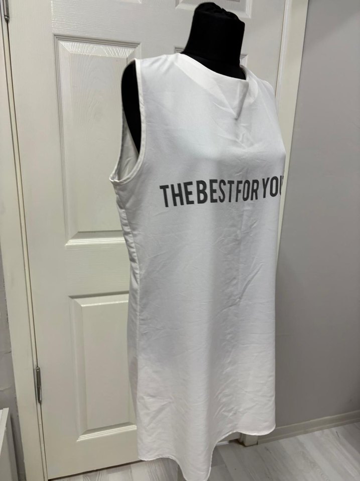 Beyaz Gri Baskılı  Tişörtü - Görsel 2