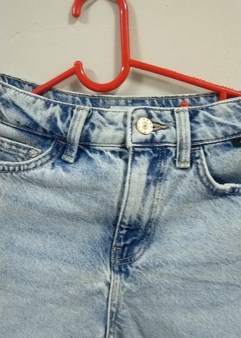Kadın Mavi Mini Denim Şort 36 bd - Görsel 3