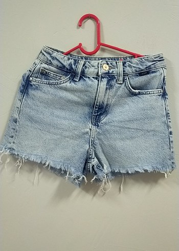 Kadın Mavi Mini Denim Şort 36 bd - Görsel 2