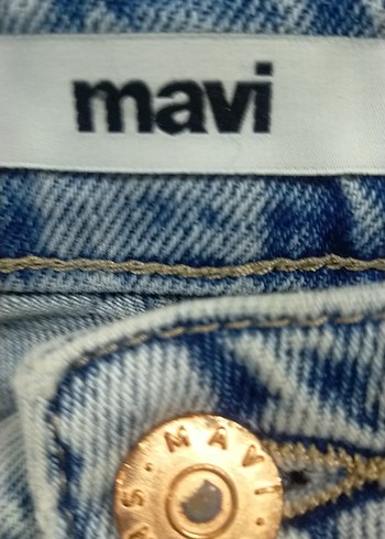 Kadın Mavi Mini Denim Şort 36 bd - Görsel 4