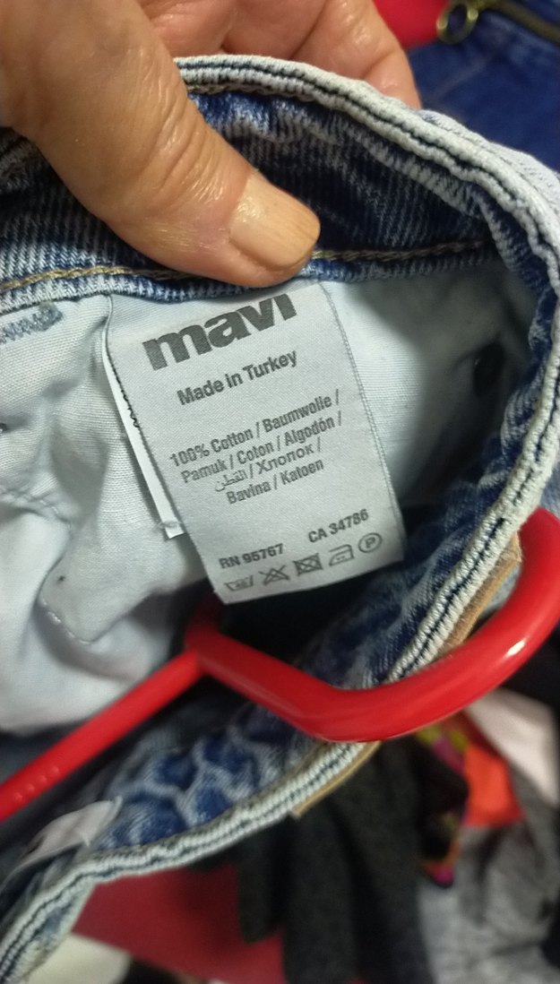 Kadın Mavi Mini Denim Şort 36 bd - Görsel 5