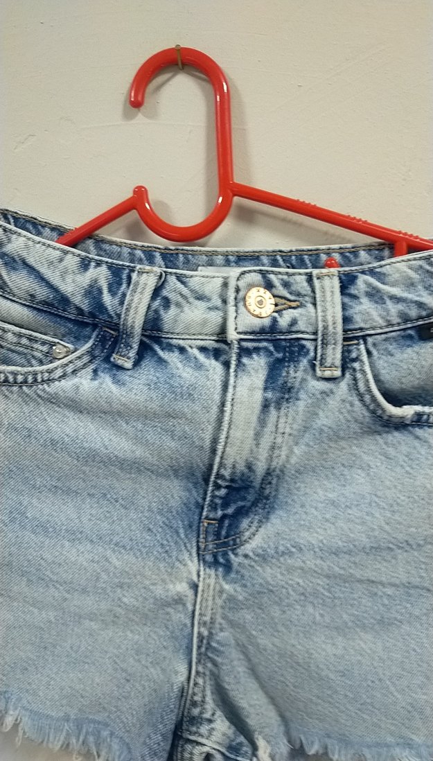 Kadın Mavi Mini Denim Şort 36 bd - Görsel 3