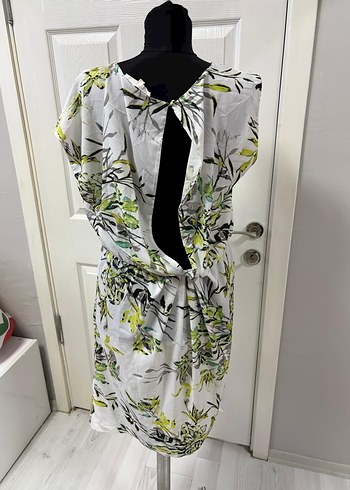 Drapeli Desenli elbise 38 bd - Görsel 4