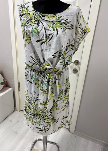 Drapeli Desenli elbise 38 bd - Görsel 3