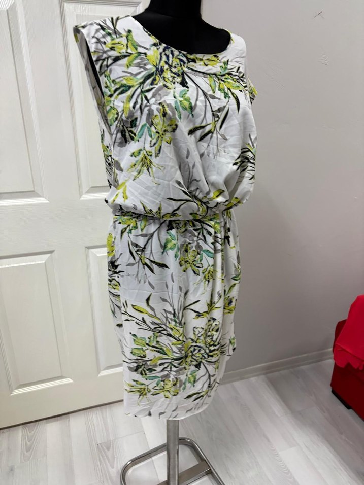 Drapeli Desenli elbise 38 bd - Görsel 2