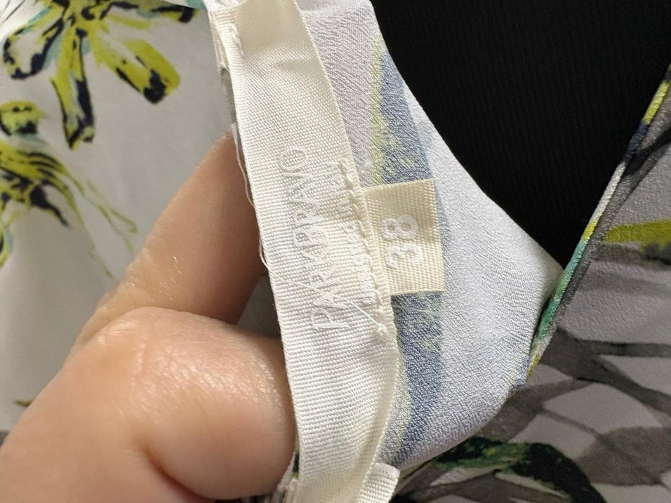 Drapeli Desenli elbise 38 bd - Görsel 5