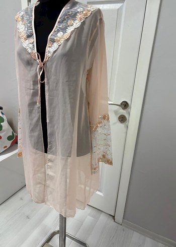 Nakışlı Uzun Bohem Kadın Sabahlık 38 bd - Görsel 3