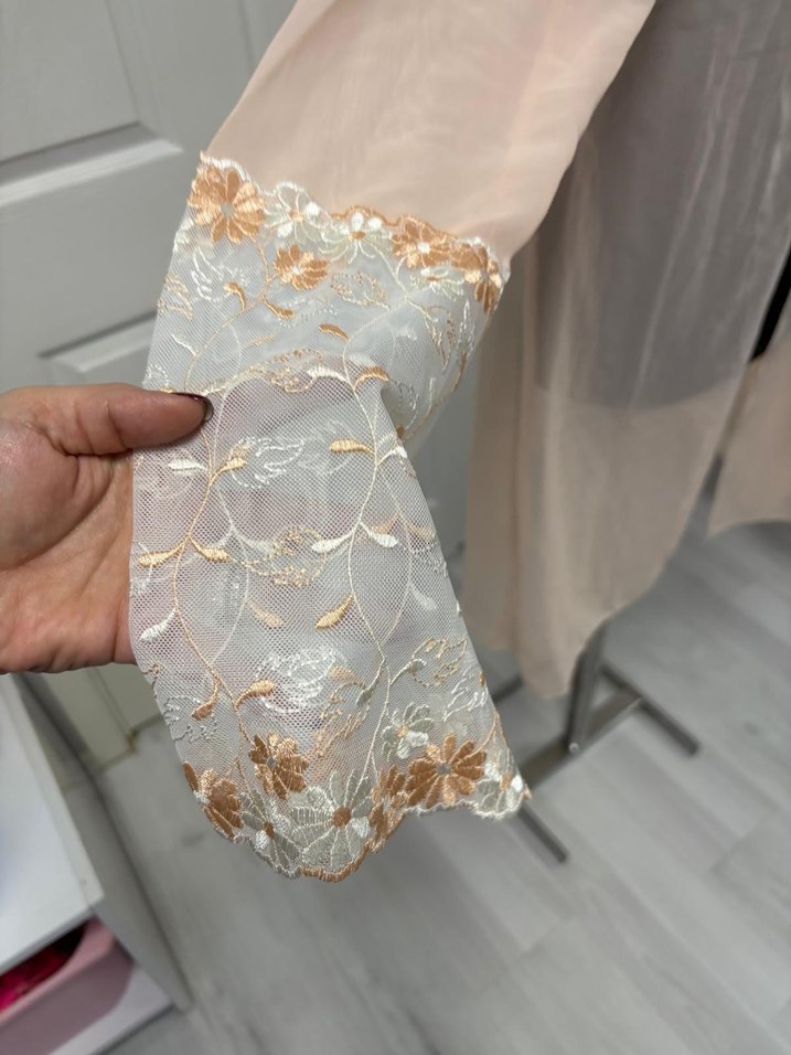 Nakışlı Uzun Bohem Kadın Sabahlık 38 bd - Görsel 4