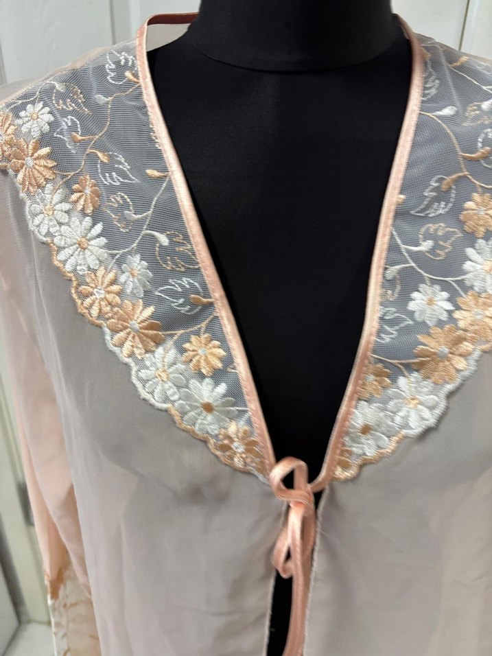 Nakışlı Uzun Bohem Kadın Sabahlık 38 bd - Görsel 2