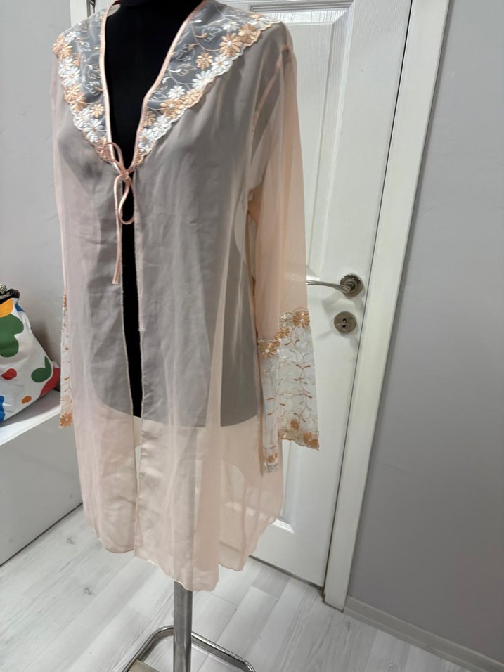 Nakışlı Uzun Bohem Kadın Sabahlık 38 bd - Görsel 3