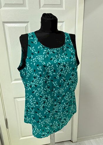 Turkuaz Drapeli Kadın Bluz 44 bd - Görsel 3