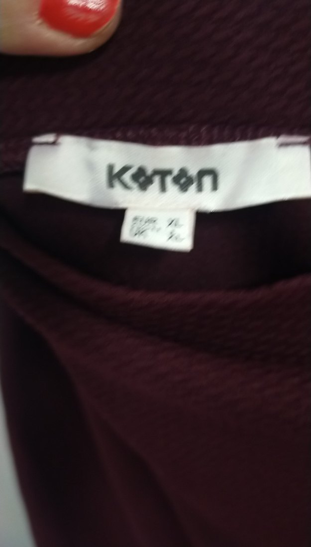 Bordo Drapeli Midi Kalem Etek 40 beden - Görsel 5