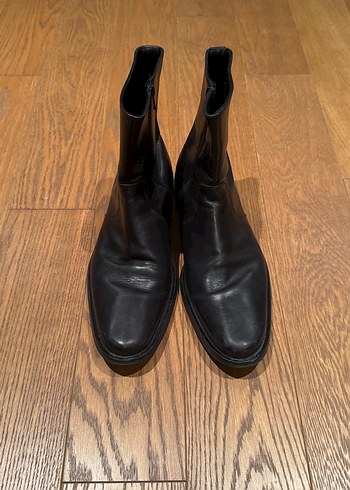 44 Numara Siyah Emporio Armani Erkek Deri Bot - Görsel 4