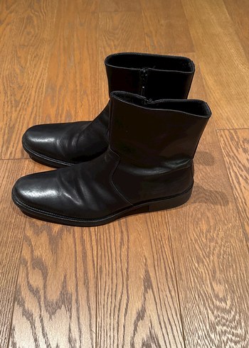 44 Numara Siyah Emporio Armani Erkek Deri Bot - Görsel 5