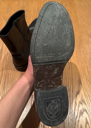 44 Numara Siyah Emporio Armani Erkek Deri Bot - Görsel 7