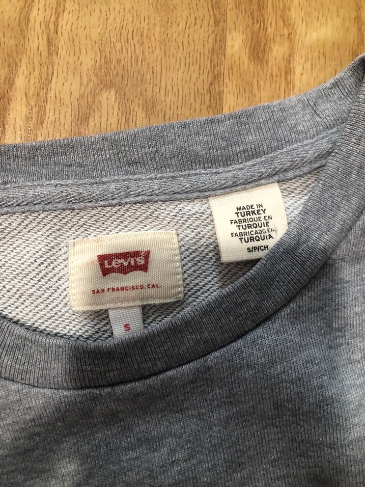 Gri Levıs Unisex Sweatshirt - Görsel 3