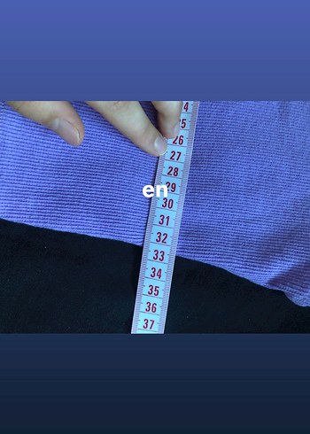 Kadın Mor V Yaka Crop - Görsel 3